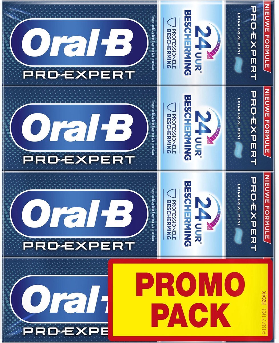 Ligatie zak Fjord Oral-B Pro-Expert Professionele Bescherming - 4x75 ml - Tandpasta | bol.com