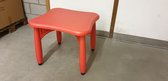 Kindertafel rood - 62x62x52cm - pvc