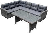 SenS Garden Furniture - Milano High Dining Loungeset - Grijs - 150x70,5x67,5