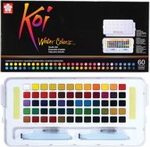 Waterverf - Diverse Kleuren - Koi Watercolors - Studio Set 60 napjes