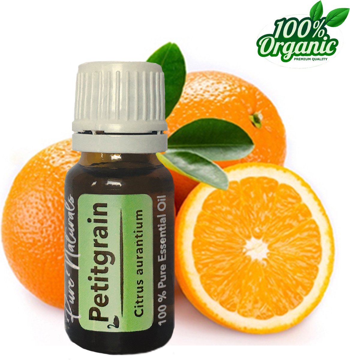 Goedkoopste Petitgrain etherische Olie 10 ml | Petitgrain Oil | 100 PUUR | Bio | Essentiële olie Aromatherapie | Olie diffuser | Geschikt voor inname | Pure Naturals