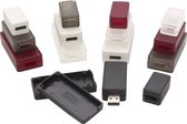 Hammond Electronics 1551USB2GY 1551USB2GY USB-behuizing 50 x 25 x 15.5 ABS Grijs-wit (RAL 7035) 1 stuk(s)