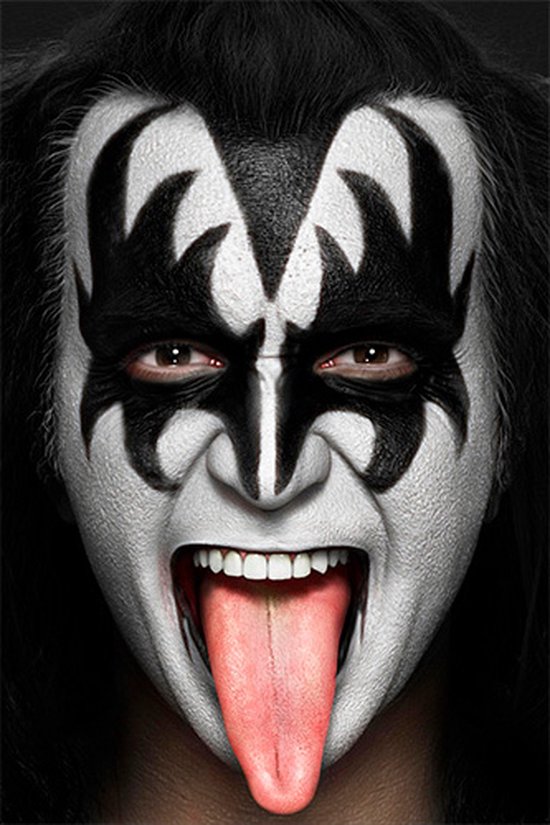 Signs-USA - Muziek wandbord - metaal - Gene Simmons - 20 x 30 cm