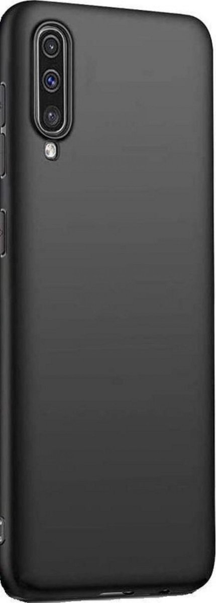 Samsung Galaxy A70 Back Cover Silicone zwart hoesje-binnenkant Microvezel