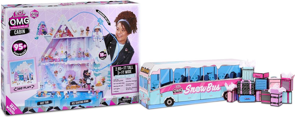 Lol Surprise Omg Winter Chill Cabin Lol Snow Bus Surprise OMG
