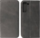 Hoesje Geschikt voor Samsung Galaxy S21 FE - Magnetisch Folio Book Case - Wallet Cases Telefoonhoesje - Zwart