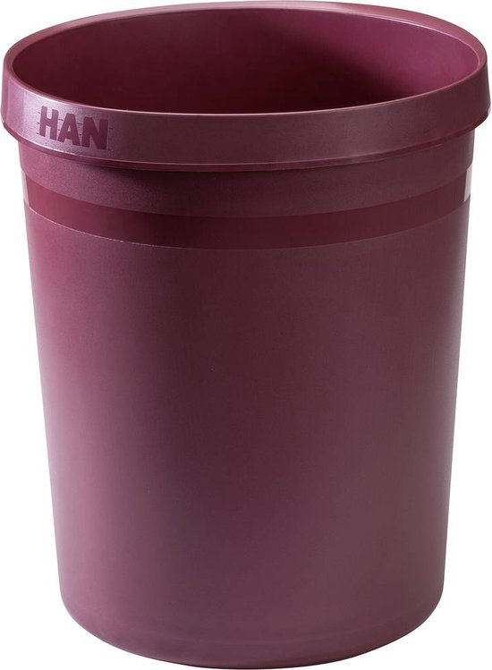 HAN GRIP KARMA 18198-17 Prullenbak 18 l (Ø x h) 312 mm x 350 mm Kringloop kunststof Rood 1 stuk(s)