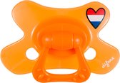 Difrax Fopspeen Oranje - Natural 12+ maanden - Hup Holland Hup
