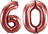 Folieballon 60 jaar brons 86cm