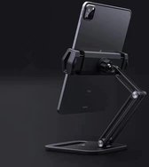 Manzibo Tablet Houder - Ipad Houder - Bescherming - Handsfree - Opvouwbaar - Mobiele houder - Opvouwbaar - Tablet Stand - Zwart