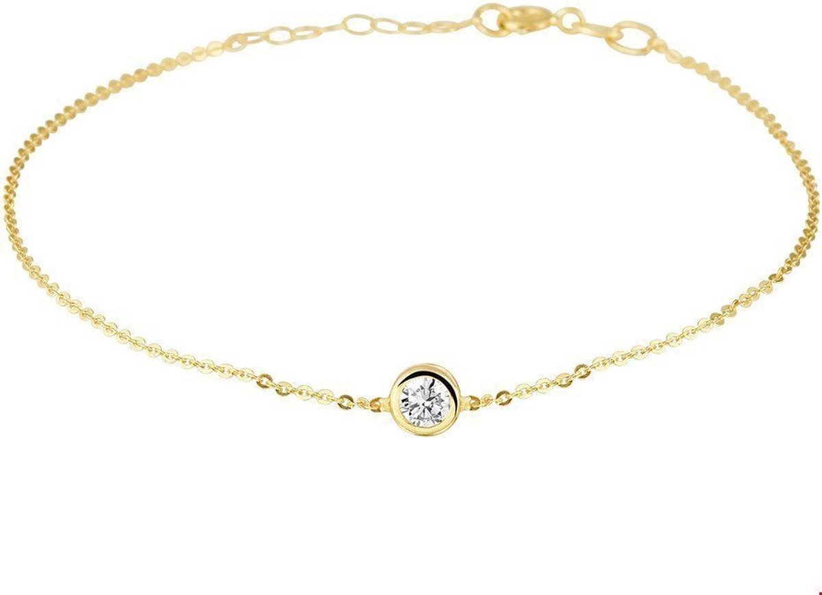 Geelgouden Armband zirkonia 1 4019956
