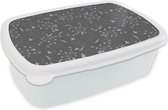 Boîte à Pain Wit - Lunch Box - Boîte à Pain - Fleurs - Wit - Motifs - 18x12x6 cm - Adultes