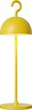 Sompex Tafellamp of hanglamp Hook | Led | Geel - indoor / outdoor / voor binnen en buiten met oplaadkabel USB  - 2700-3000k - kleur in warm of koel wit instelbaar - Design accu(tafel)lamp