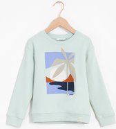 Sissy-Boy - Lichtblauwe sweater met landscape