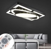 MIWOOHO Led-plafondlamp, 72 W, dimbaar, met afstandsbediening, led-plafondlamp, woonkamer, lamp, slaapkamer, keuken, lamp