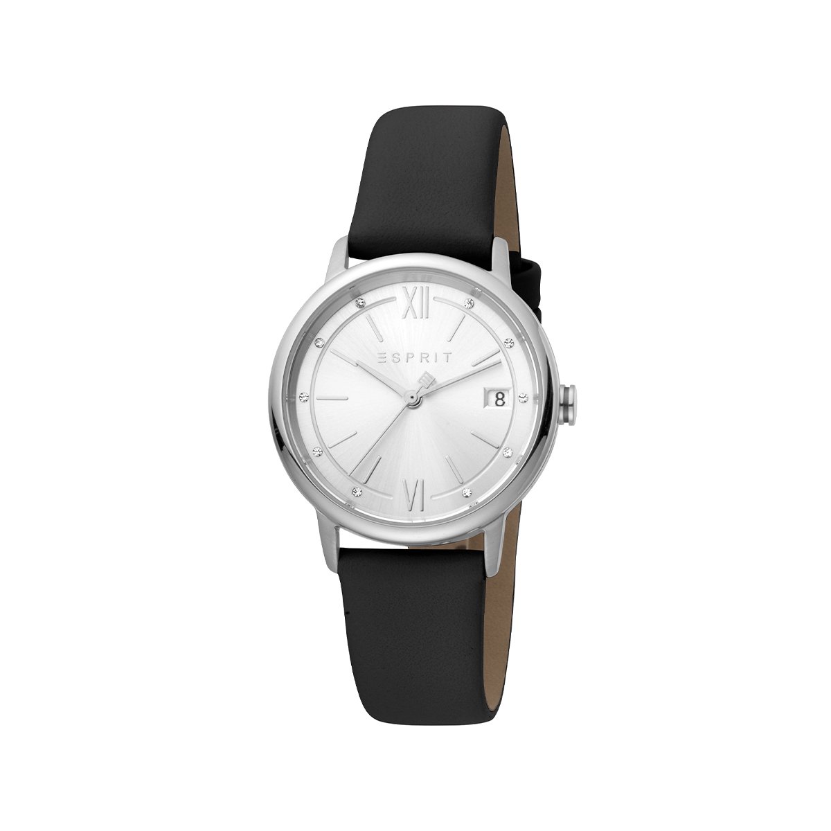 ES Kaye Ladies Stones Silver Black
