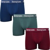 Benyson Bamboe Boxershorts Heren | 3 Stuks | Maat XL | OEKO-TEX Standard 100 Gecertificeerd | Zacht en Duurzaam