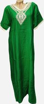 Kaftan/jurk lang met korte mouwen XXL groen