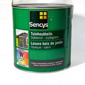 Sencys Tuinhoutbeits Dekkend Zijdeglans | Mengbasis W | 33m² | Tuinhek, Schutting en Meer | 2.5L