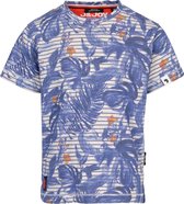 J&JOY - T-Shirt Jongen 07 Praia Navy Leaves