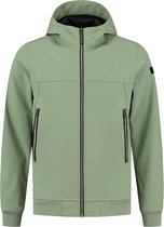 Purewhite -  Heren Regular Fit Softshell  Jas  - Groen - Maat M