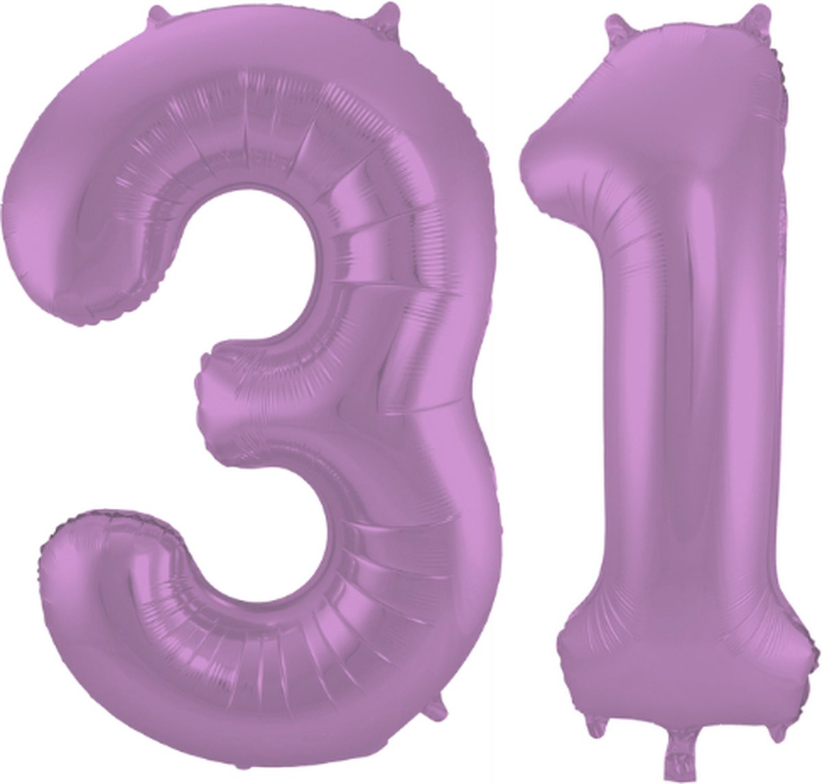 Folieballon 31 jaar metallic paars 86cm