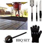 OMID HOME BBQ accessoires / BBQ Vloermat / BBQ Handschoenen / BBQ SET / BBQ Borstel /