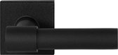 GPF8234.02 Hipi Deux+ deurkruk op vierkante rozet zwart, 50x50x8mm