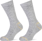 STAPP 2-paar geitenwollen sokken - 46 - Grijs