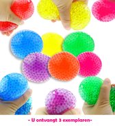 Fidget Toys Waterballetjes Stressballen - 3 verschillende - Knijpbal voor de hand - 8 cm