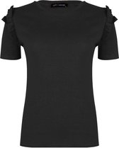 Lofty Manner T-shirt Top Annelie Black Dames Maat - L