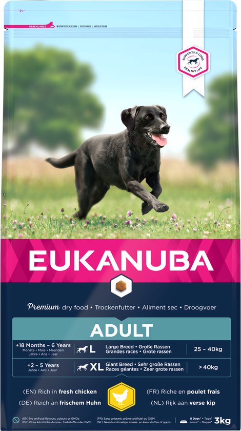 Eukanuba Active Adult Large Breed Kip - Hondenvoer - 3 kg