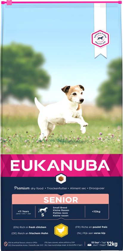 Eukanuba Caring Senior Small Breed Kip - Hondenvoer - 12 kg