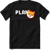 Plan Shiba inu T-Shirt | Crypto ethereum kleding Kado Heren / Dames | Perfect cryptocurrency munt Cadeau shirt Maat XL