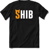 Shiba inu ears T-Shirt | Shib Crypto ethereum kleding Kado Heren / Dames | Perfect cryptocurrency munt Cadeau shirt Maat XL