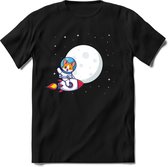 Astro Shiba inu T-Shirt | Crypto ethereum kleding Kado Heren / Dames | Perfect cryptocurrency munt Cadeau shirt Maat L