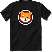 Shiba inu logo T-Shirt | Crypto ethereum kleding Kado Heren / Dames | Perfect cryptocurrency munt Cadeau shirt Maat M