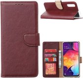 Samsung Galaxy A50 (SM-A505F) - Bookcase Donkerbruin - Portefeuille - Magneetsluiting