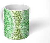 Mok - Koffiemok - Panterprint - Groen - Patronen - Mokken - 350 ML - Beker - Koffiemokken - Theemok