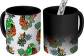 Magische Mok - Foto op Warmte Mokken - Koffiemok - Patronen - Jungle - Tiger - Magic Mok - Beker - 350 ML - Theemok