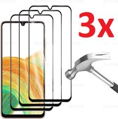 Full Cover 3D Edge Tempered Glass Screen Protector Geschikt Voor Samsung Galaxy A23 - Screenprotector Ultradun Gehard Glas - Optimale Display Bescherming - Volledige Dekking Scherm