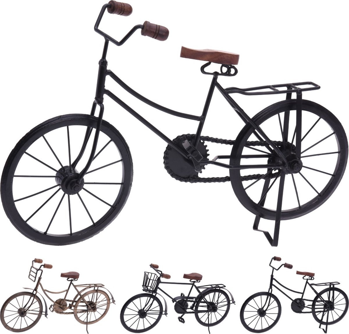 Fiets 47 cm zwart 3 assortiNampook