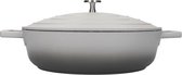 braadpan 4 liter 28 cm aluminium/RVS grijs