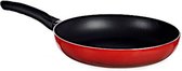 koekenpan Modena 28 cm aluminium zwart/rood