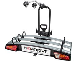 Nordrive Wave 3, fietsendrager voor trekhaak - 3 fietsen - Inklapbaar - Electrische fietsen
