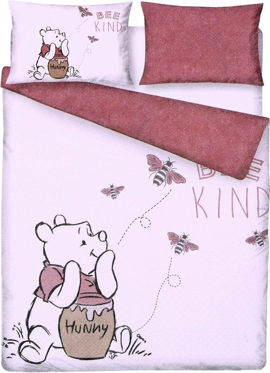 Parure de lit simple- Mickey et Minnie love - 200 cm x 200 cm