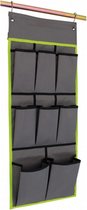 organizer Derby small 36 x 75 cm polyester grijs/lime