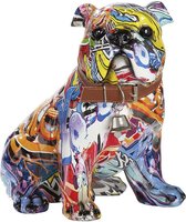Gilde Handwerk Mops Hond - Sculptuur Beeld - Pop/Street Art - Polyresin - 21 cm hoog