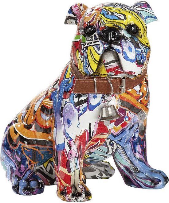 Gilde Handwerk Mops Hond – Sculptuur Beeld – Pop/Street Art – Polyresin – 21 cm hoog