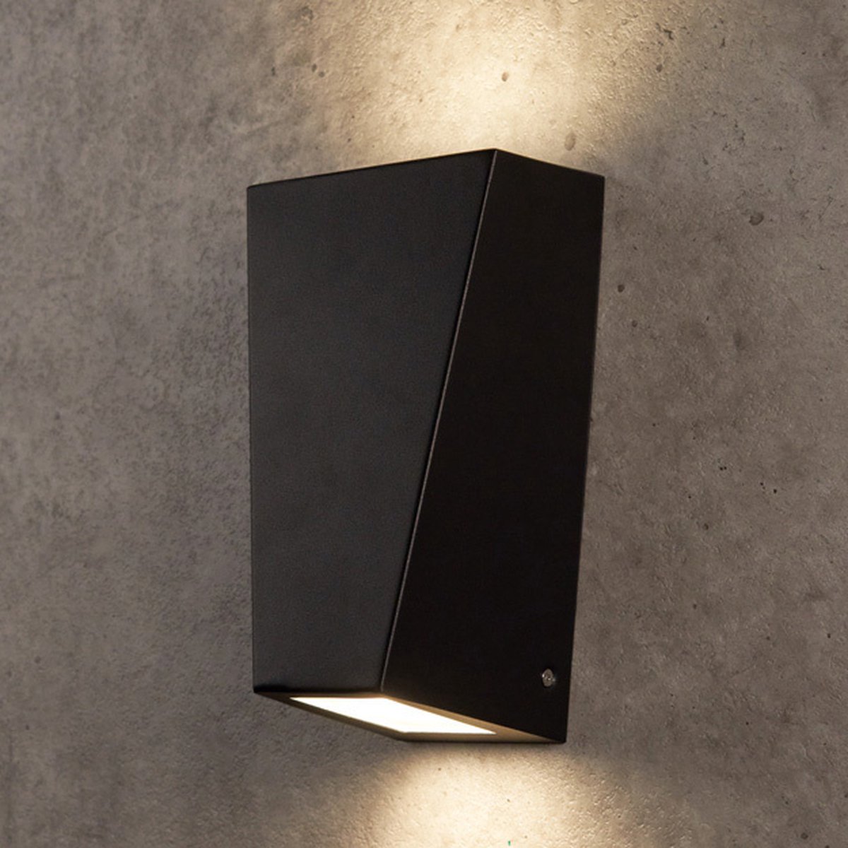 RVS moderne wandlamp zwart - Luisa